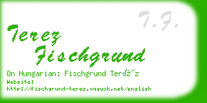 terez fischgrund business card